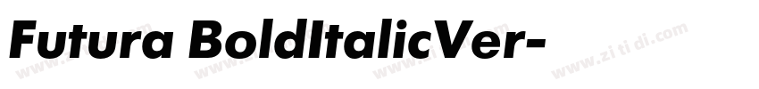 Futura BoldItalicVer字体转换